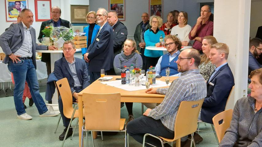 Blick auf die Gäste.